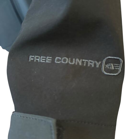 Free Country Jacket Coat Softshell Full Zip Men's Size M Medium Black Activewear - Picture 2 of 10